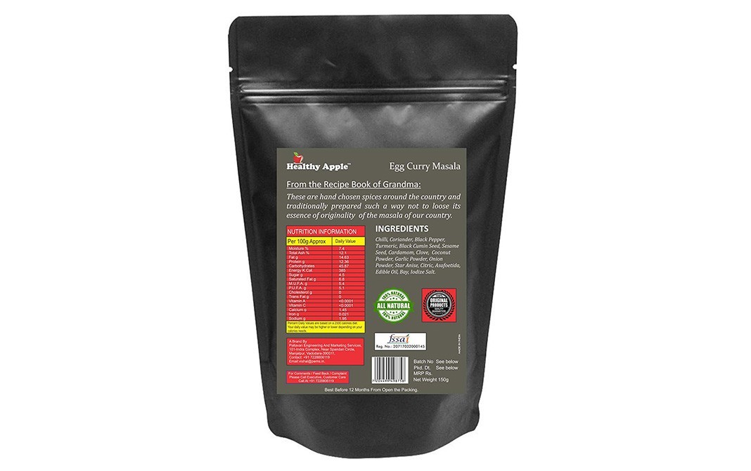 Healthy Apple Egg Curry Masala    Pack  150 grams
